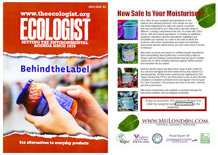 MuLondon in "The Ecologist - Behind The Label"