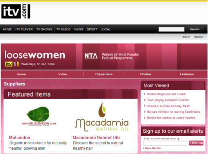 MuLondon products make stars shine on ITV's "Loose Women".